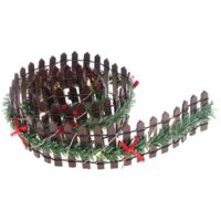 Clôture de jardin, clôture de Noël en bois, accessoires pour jardin féérique ---