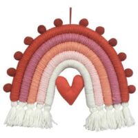 Décoration de chambre arc-en-ciel, décoration de chambre de fille, macramé mural pour bébé, chambre--