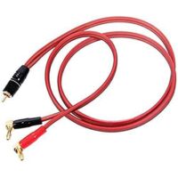 Câble d'enceinte avec fiche banane vers RCA, 2Banana 4N OFC Câble d'enceinte HiFi 2M--