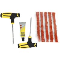 Kit de réparation de pneus de voiture 8 pièces pour pneus tubeless, idéal pour les interventions d'urgence sur camion.