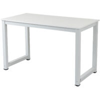 Bureau d'ordinateur blanc