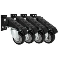 Kit de roulettes pour établi, roulettes rétractables robustes ---