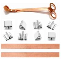 100 mèches en bois pour bougies, mèches en bois pour bougies