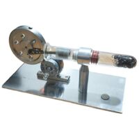 Modèle réduit monocylindre de machine à vapeur Stirling --