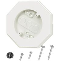 Kit de montage pour bardage octogonal, lampes de bardage vertical blanches 8141