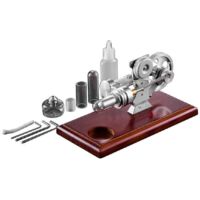 Modèle de moteur Stirling à air chaud de style rétro avec volant d'inertie --