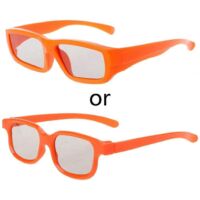 Lunettes 3D passives polarisées pour enfants, lunettes stéréoscopiques pour la télévision, compatibles avec les cinémas 3D Real D