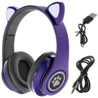 Casque sans fil compatible Bluetooth avec microphone et réduction de bruit