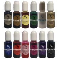 Kit de pigments pour résine à alcool, colorant liquide, encre artistique par diffusion de colorant UV pour résine à base de résine.