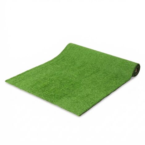 azon artificiel 1 m x 4 m, hauteur de brin 10 mm avec drainage automatique, couleur verte, résistant aux intempéries, parfait pour jardin, balcon et terrasse extérieure (1/5)