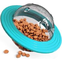 Jouet pour Chien Balle - Balle de Nourriture pour Chien, Dog Tumbler Ball, Jouet à Macher, Jouet pour Animal Domestique Balle distributrice de friandises pour Chien Balle (Bleu) -RAPANDA