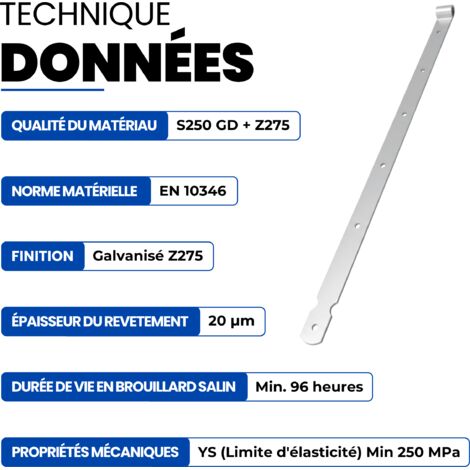 Charnière Pour Portail – Acier Plaqué Laiton, 75mm + 20 Vis, Onestopdiy