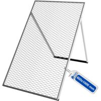 Tamis de jardin galvanisé à chaud 100 x 60 cm – tamis pour sable, terre et pierres, Tamis de Construction pour Sable, maille métallique – GeZu Impex