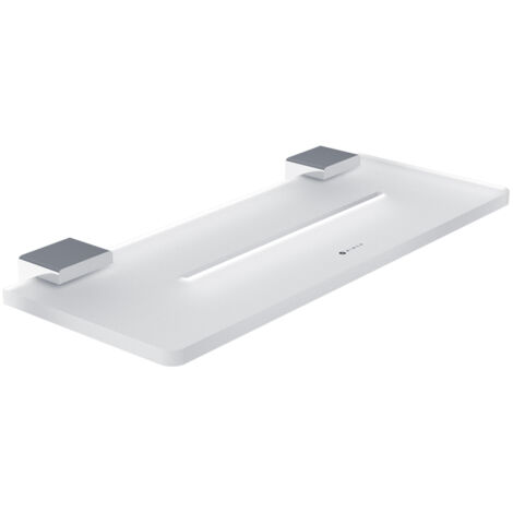 Nimco Kibo étagère de salle de bain avec trous, chrome, 30 cm Ki X430-26 (1/3)