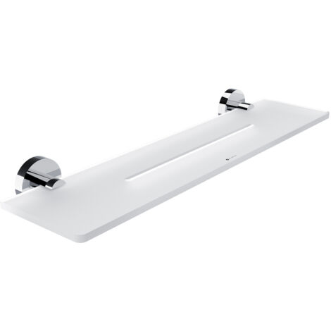Nimco Unix étagère de salle de bain avec trous, chrome, 50 cm UN X450-26 (1/3)