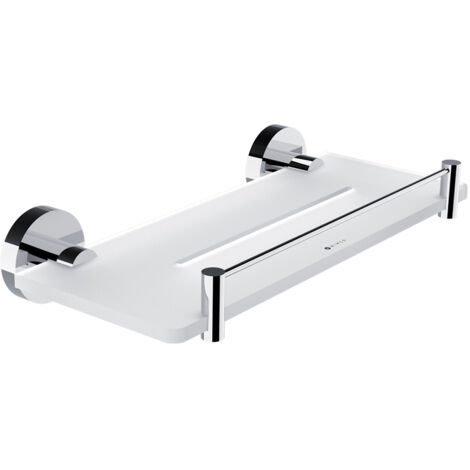 Nimco Unix étagère de salle de bain avec cadre, chromé, 30 cm UN X430-X-26 (1/2)