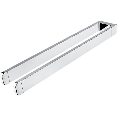 Porte-serviettes 2 Barres Fixes, L. 37 Cm, Chrome, Maya Nimco (1/4)