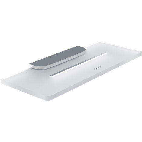 Nimco Nikau étagère de salle de bain avec trous, chromée, 30 cm NK X430-26 (1/3)