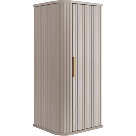 Meuble demi colonne suspendu de salle de bain GLAMOUR CACHEMIRE 35 x 79 cm (1/5)