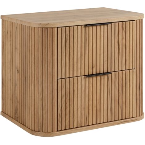 Meuble sous vasque à suspendre GLAMOUR CHÊNE CRAFT D'OR 60 cm