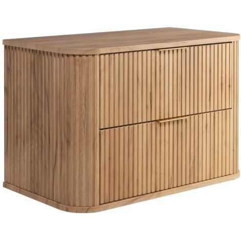 Meuble sous vasque à suspendre GLAMOUR CHÊNE CRAFT D'OR 80 cm