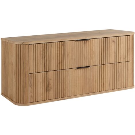 Meuble sous vasque à suspendre GLAMOUR CHÊNE CRAFT D'OR 120 cm