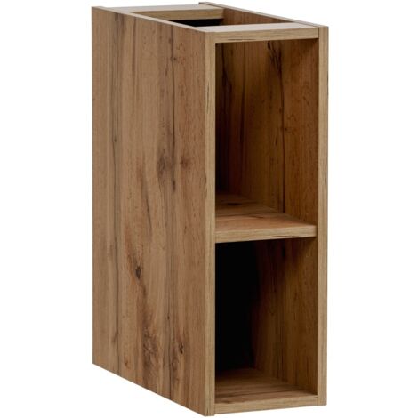 Etagère - extension de salle de bain suspendue XILO CHÊNE 20 cm - style industriel (1/5)