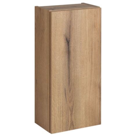 Meuble haut de salle de bain à suspendre NOVA OAK en chêne 20 x 57 cm