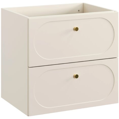 Meuble suspendu sous lavabo DONNA SAND beige 60 cm (1/5)