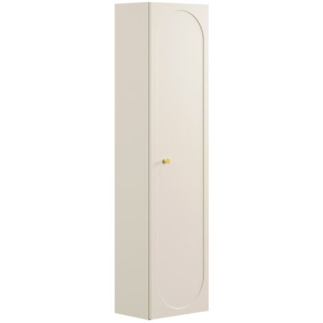 Meuble colonne de salle de bain suspendu DONNA SAND beige 35 x 140 cm