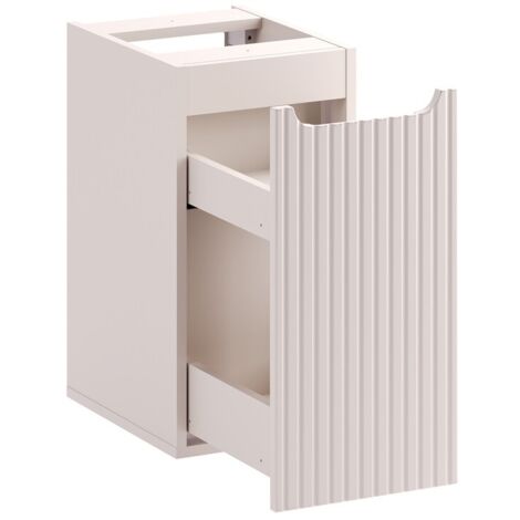 Meuble bas de salle de bain suspendue avec système cargo NOVA cachemire 30 x 57 cm (1/5)