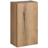 Meuble haut de salle de bain à suspendre NOVA OAK en chêne 30 x 57 cm