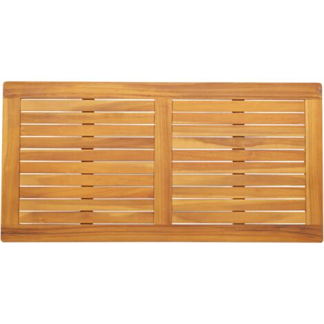 Vidaxl – Plateau de table en bois d'acacia massif 110 x 55 x 2 cm – Résistant à l'humidité – Design moderne et épuré – Utilisation intérieure et extérieure