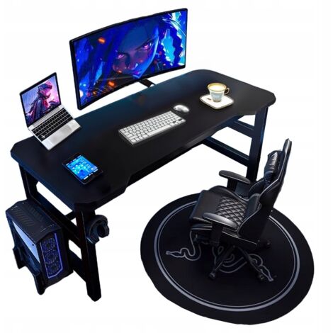 Gaming-Schreibtisch Tisch für Gamer modern Computer schwarz Loft 120 cm