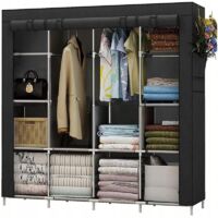 Textilschrank, faltbarer Kleiderschrank für XXL-Kleidung, Regal