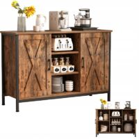 Sideboard Sideboard mit offenen Regalen Vintage-Kommode Küche Wohnzimmer Loft
