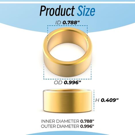 630-295 Bague de réduction compatible avec les scies Stihl TS350, TS360, TS400, TS410, TS420, TS460, TS510, TS700 & TS760, pièces de rechange 0000 708 4200, 4201 760 6100 (Lot de 2)