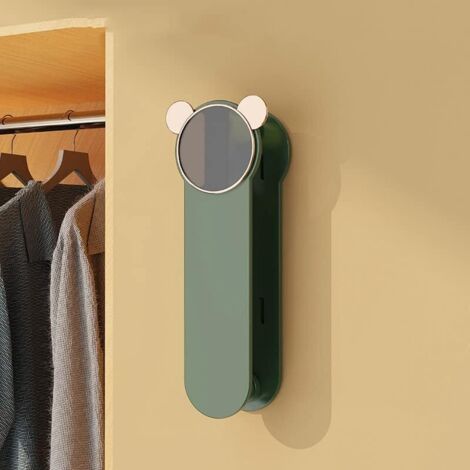 Organiseur de Cintre Mural, Support de Rangement Extensible pour cintres, Pas de perçage, Gain de Place, Support de Cintre Pliable pour la Maison, Placard, buanderie