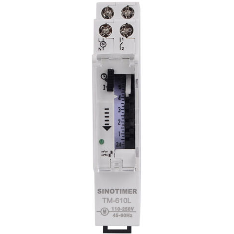 Interrupteur Horaire de Rail Interrupteur de Commande de Synchronisation de Rail DIN Intelligent Relais de Minuterie TM610L 220V pour Réverbère (1/5)
