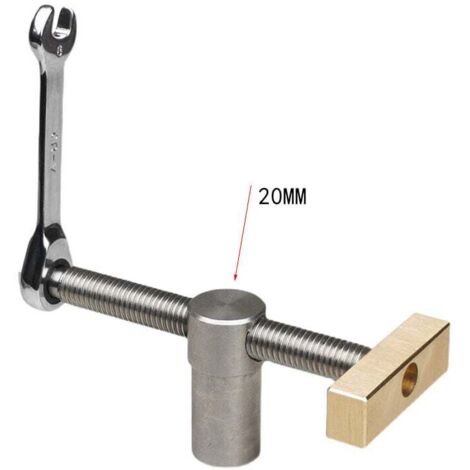 Pinces à dégagement rapide avec 4 chiens de table pour trous de 20 mm, butées de table de positionnement et pinces rapides pour banc de travail du bois, (alésage 20 mm)