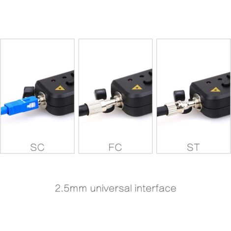 Localisateur Visuel De Défauts Fibre Optique VFL - 30 Km - Connecteur Universel - Piles AAA - Pour Techniciens
