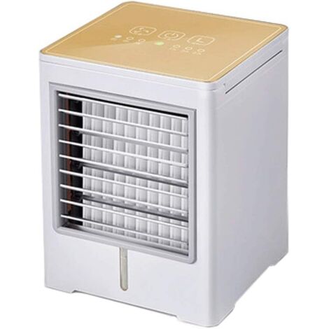 Mini ventilateur de climatisation, ventilateur de climatisation, ventilateur de charge, peut être refroidi, air silencieux, refroidisseur d'air portable, petite chambre, muet, grand vent, table de bur