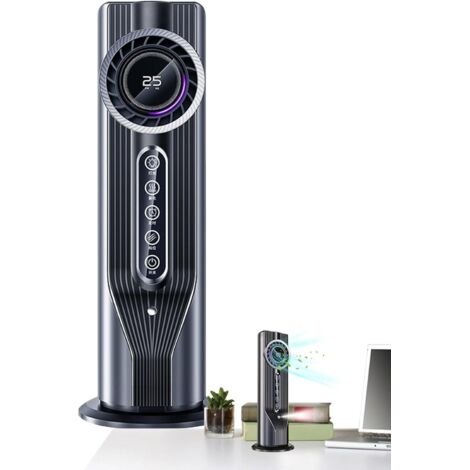 Aire Acondicionado Portátil Pequeño - Ventilador Mini Personal de Enfriamiento por Evaporación  de Climatización Compacto para Escritorio Habitación Coche Dormitorio Oficina Tienda Camping Residencia