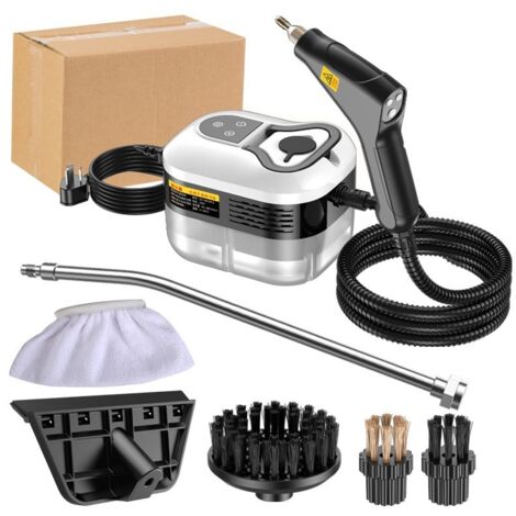 Nettoyeur vapeur 2500W – 4.5 bars – 1200ml – 6 vitesses – Préchauffage 15s pour nettoyage en profondeur – Élimine saleté et bactéries