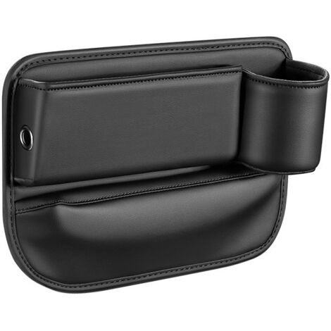 Siège Passager Copilote Organisateur Voiture 30x20cm Universel Organisateur Siege Voiture, Avec Support de Verre Stockage écart pour Ranger Téléphones Portables, Clés (1/5)