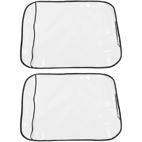 Lot de 2 Protections de siège arrière de Protection de siège de Voiture, Housse de siège de Voiture, Protection de siège, Protection étanche pour siège arrière de Voiture (Transparent) (1/5)