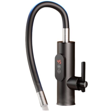 Chauffe-eau électrique instantané, robinet d'eau chaude 220 V 3300 W, robinet de cuisine, chauffe-eau intelligent, chauffe-eau pour cuisine, jardin, salle de bain, caravane, camping [Classe énergétiqu (1/5)