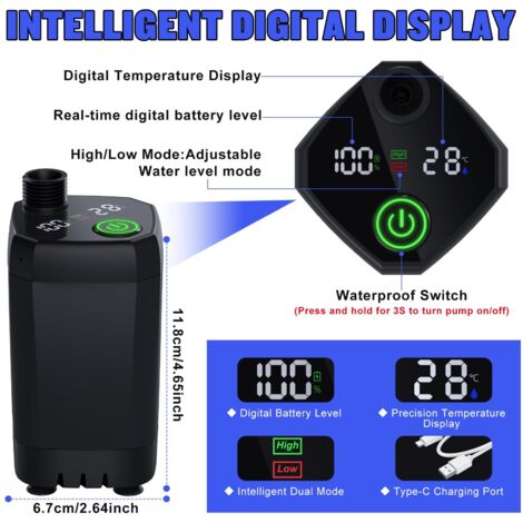 Kit Douche De Camping SPOPAL - Pompe électrique Rechargeable 6000mAh - NEUF