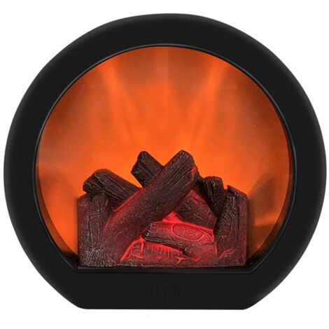 Cheminée électrique à LED - Flamme réaliste - pour Table - Rond (1/5)