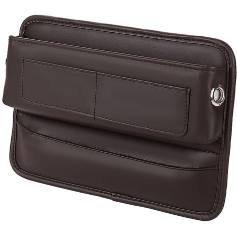 Organiseur LatéRal Pour SièGe De Voiture Boîte Rangement Siège D'auto Organisateur Voiture Universel Boîte De Rangement Voiture Pour Cartes Lunettes De Soleil Portefeuille Téléphone Clés (Noir) (1/5)